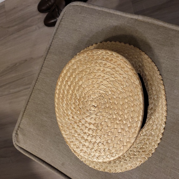 Straw Boater Hat - Picture 3 of 4